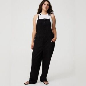Torrid Black Lightweight Denim Overall